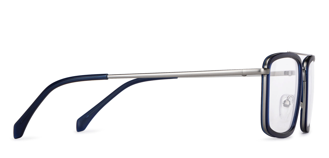 Blue Rectangle Full Rim Unisex Eyeglasses by Lenskart Air-149270