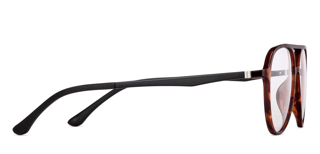 Brown Aviator Full Rim Unisex Eyeglasses by Lenskart Air-148363