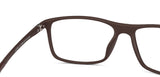Brown Rectangle Full Rim Unisex Eyeglasses by Lenskart Air-145999