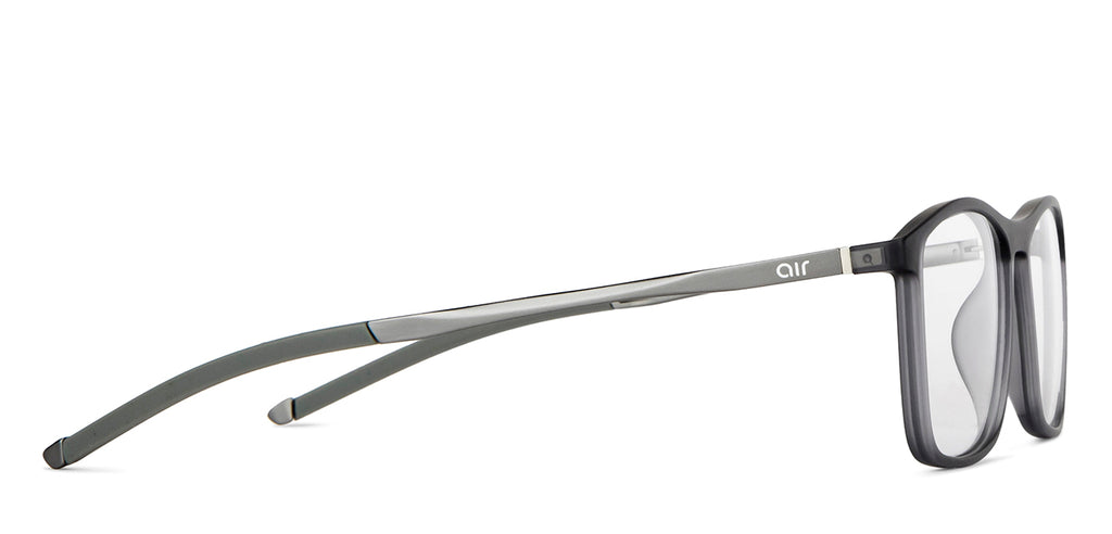 Grey Rectangle Full Rim Unisex Eyeglasses by Lenskart Air-148360
