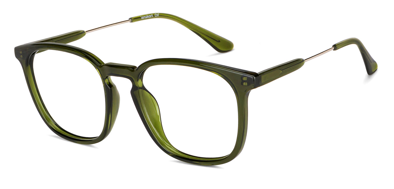 Green Wayfarer Full Rim Unisex Eyeglasses by Lenskart Air-149304