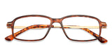 Brown Rectangle Full Rim Medium Unisex Eyeglasses by Lenskart Air-146842