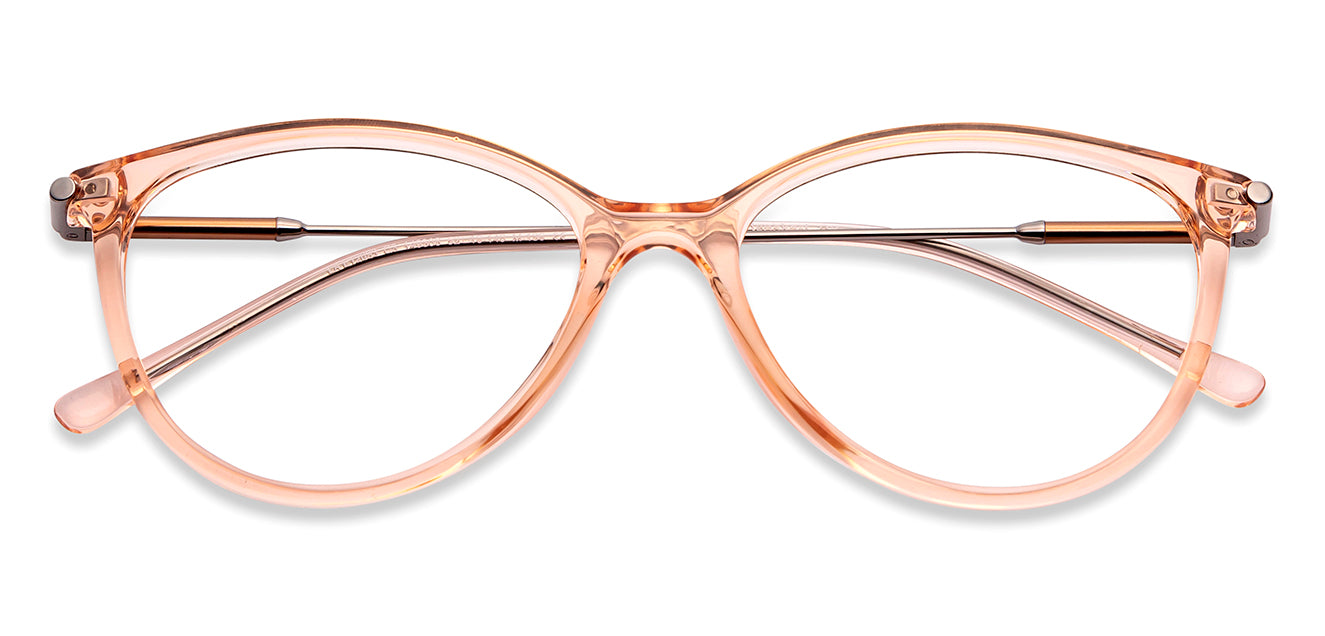 Brown Cat Eye Full Rim Women Eyeglasses by Lenskart Air-149308