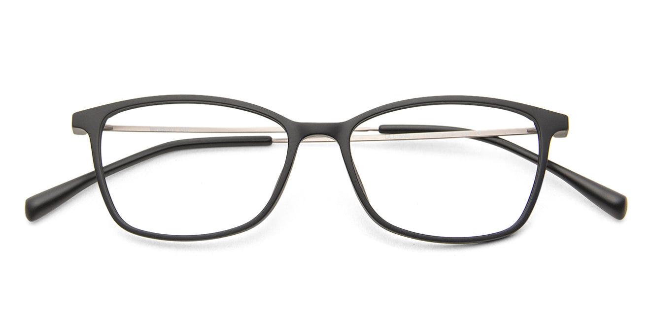 Black Rectangle Full Rim Unisex Eyeglasses by Lenskart Air Computer Glasses-147901