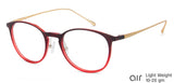 Red Round Full Rim Unisex Eyeglasses by Lenskart Air Computer Glasses-146749