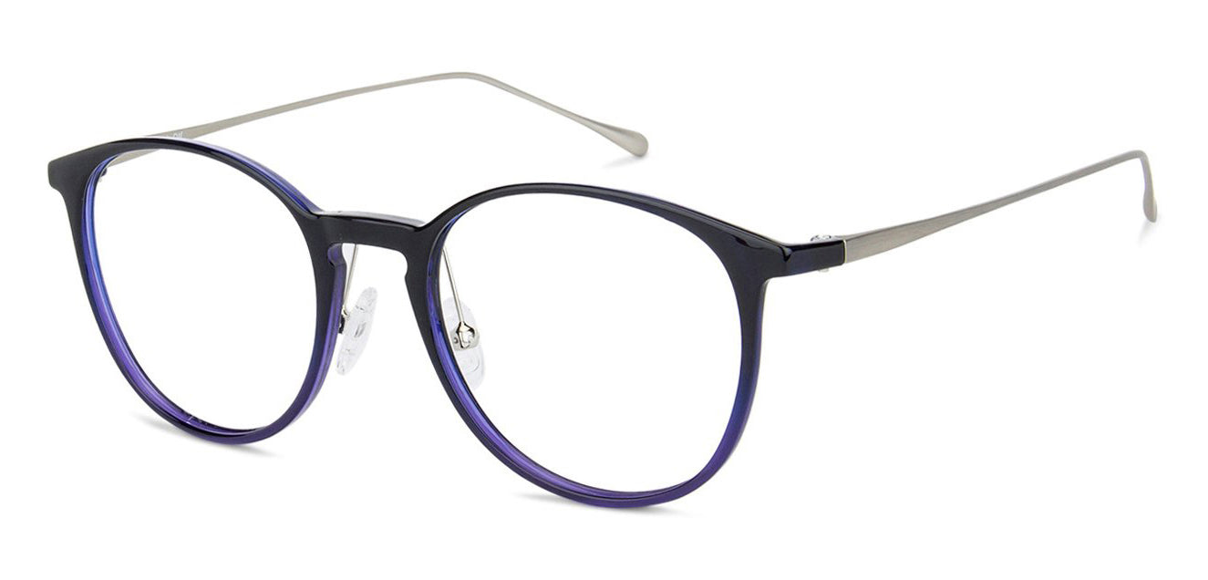 Blue Round Full Rim Unisex Eyeglasses by Lenskart Air Computer Glasses-146733