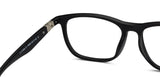Black Rectangle Full Rim Unisex Eyeglasses by Lenskart Air Computer Glasses-146748