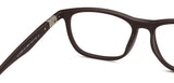 Brown Rectangle Full Rim Unisex Eyeglasses by Lenskart Air Computer Glasses-147885