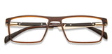 Brown Rectangle Full Rim Unisex Eyeglasses by Lenskart Air Computer Glasses-144221