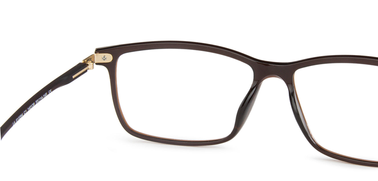 Brown Rectangle Full Rim Unisex Eyeglasses by Lenskart Air Computer Glasses-147872