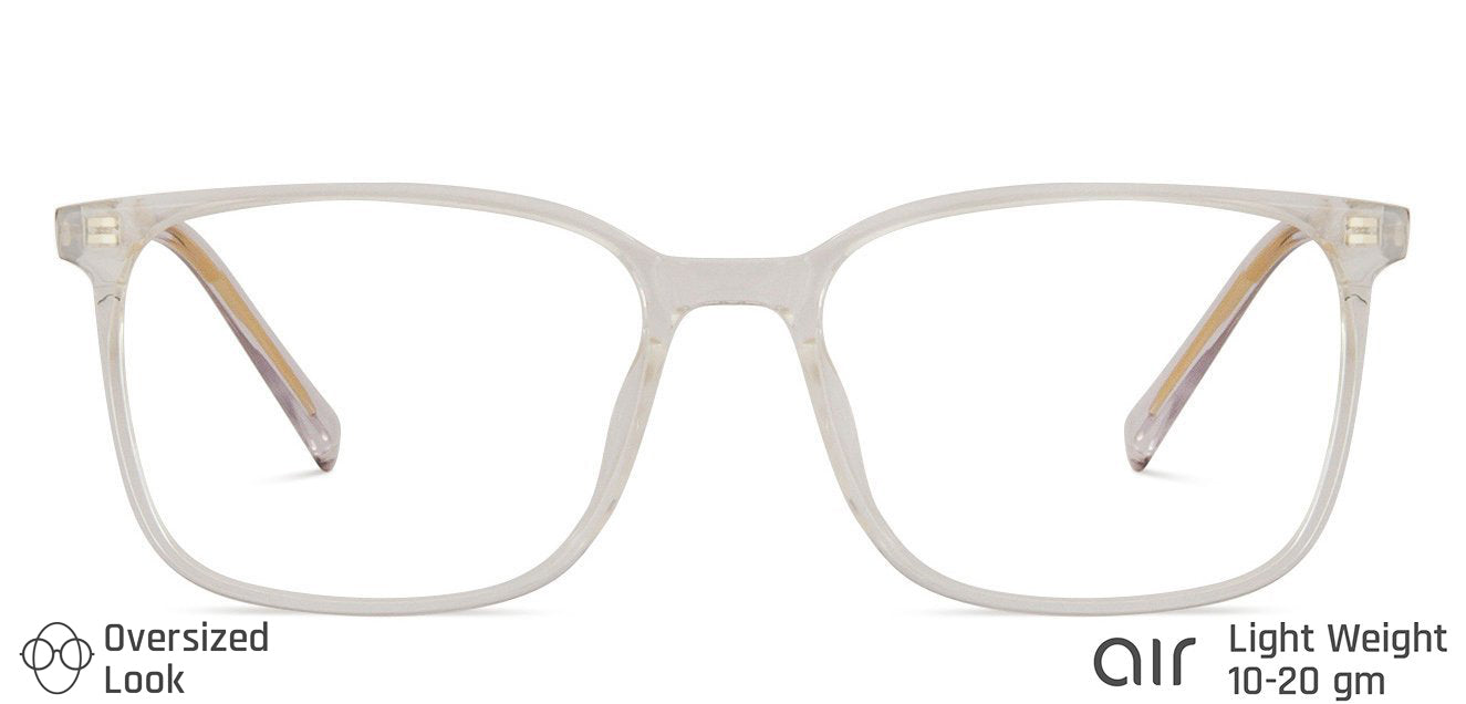 Transparent Rectangle Full Rim Unisex Eyeglasses by Lenskart Air Computer Glasses-147741