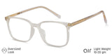 Transparent Rectangle Full Rim Unisex Eyeglasses by Lenskart Air LA-146012