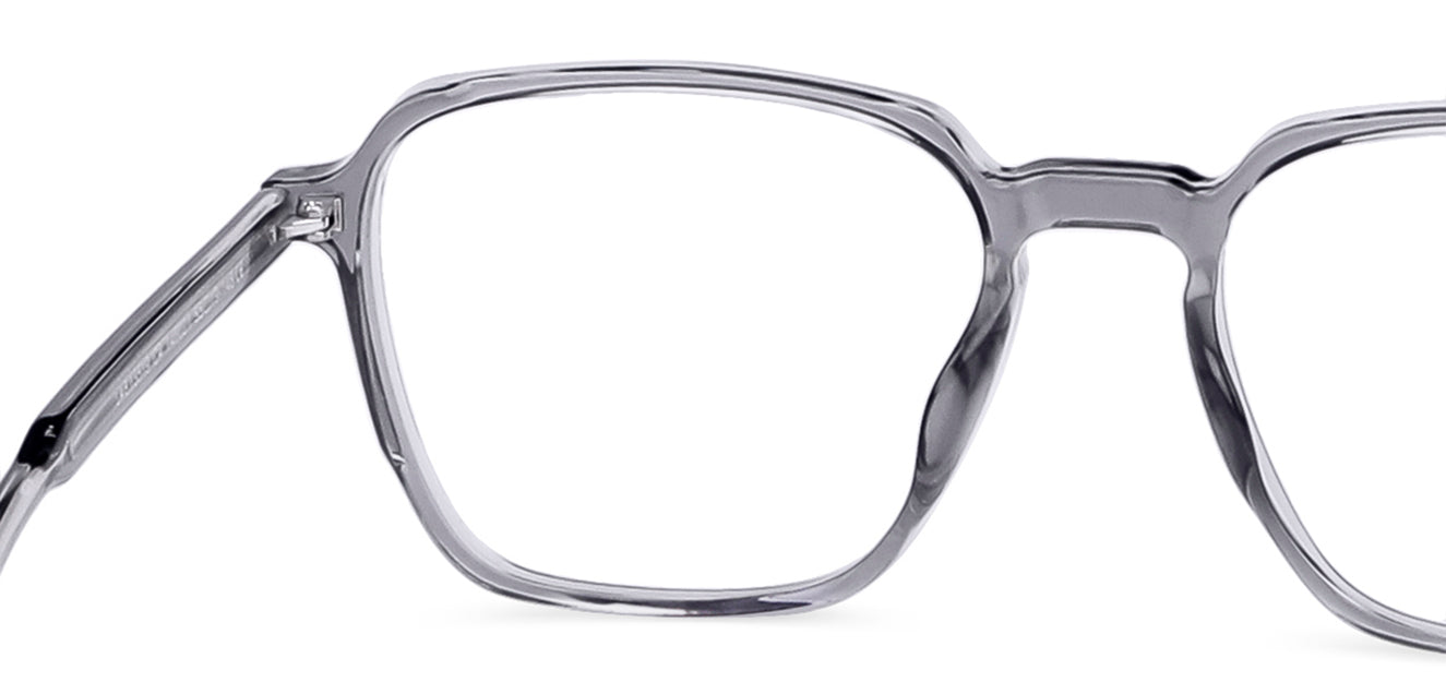 Grey Hexagonal Full Rim Unisex Eyeglasses by Lenskart Air LA-146021