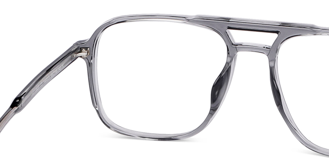 Grey Square Full Rim Unisex Eyeglasses by Lenskart Air LA-146023