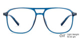 Blue Aviator Full Rim Unisex Eyeglasses by Lenskart Air LA-145791