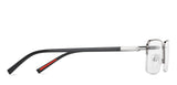 Gunmetal Rectangle Half Rim Unisex Eyeglasses by Lenskart Air-147098
