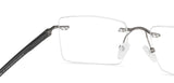 Gunmetal Rectangle Rimless Unisex Eyeglasses by Lenskart Air-147100