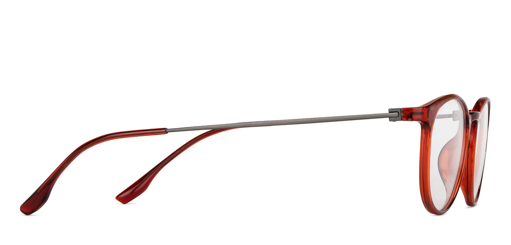 Brown Round Full Rim Unisex Eyeglasses by Lenskart Air-147433