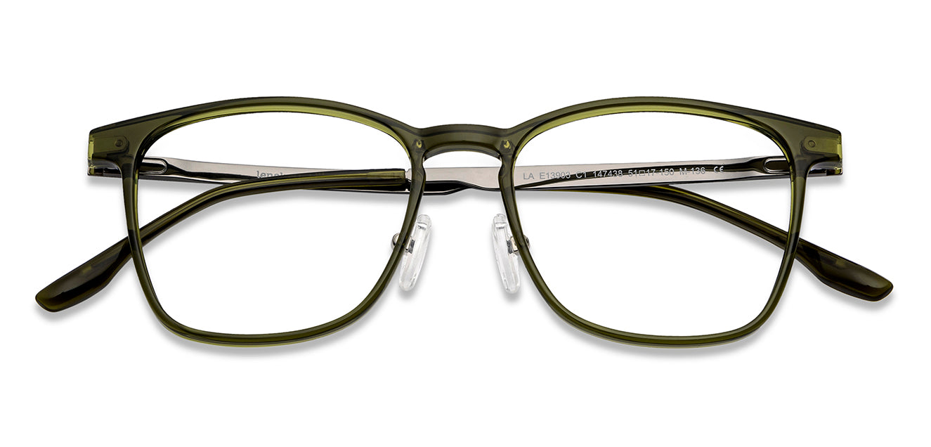Green Square Full Rim Unisex Eyeglasses by Lenskart Air-147438