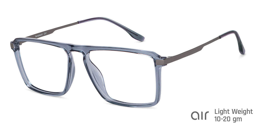 Blue Square Full Rim Unisex Eyeglasses by Lenskart Air-148331