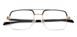 Black Square Half Rim Unisex Eyeglasses by Lenskart Air-148334