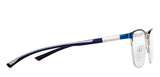 Blue Rectangle Half Rim Unisex Eyeglasses by Lenskart Air-148345