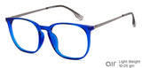 Blue Round Full Rim Unisex Eyeglasses by Lenskart Air-149004