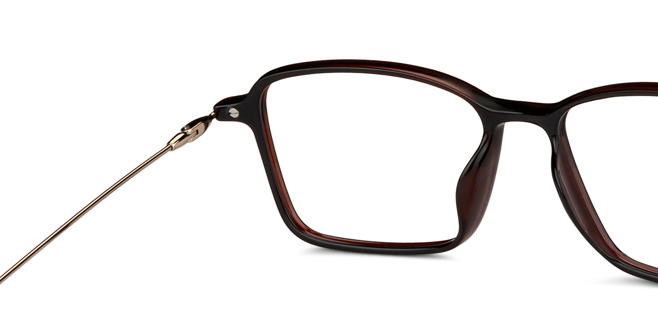 Brown Square Full Rim Unisex Eyeglasses by Lenskart Air-149516