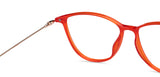 Orange Cat Eye Full Rim Unisex Eyeglasses by Lenskart Air-149518