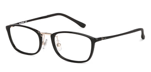 Black Rectangle Full Rim Unisex Eyeglasses by Lenskart Air Computer Glasses-147789