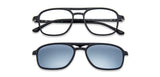 Black Square Full Rim Medium Unisex Eyeglasses by Lenskart Air LA-140284