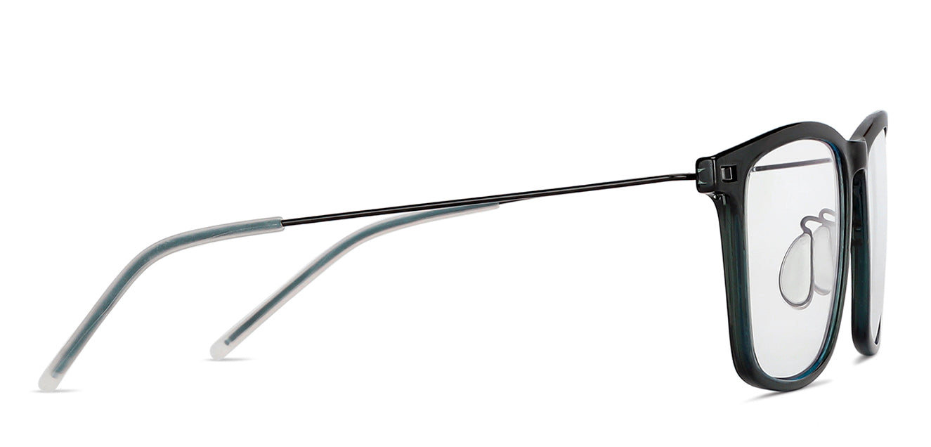 Green Wayfarer Full Rim Unisex Eyeglasses by Lenskart Blu-148601