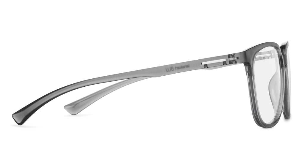 Grey Round Full Rim Unisex Eyeglasses by Lenskart Blu-149771