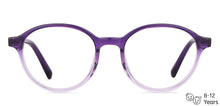 Load image into Gallery viewer, Purple Round Full Rim  Kid Eyeglasses by Lenskart Junior-146678