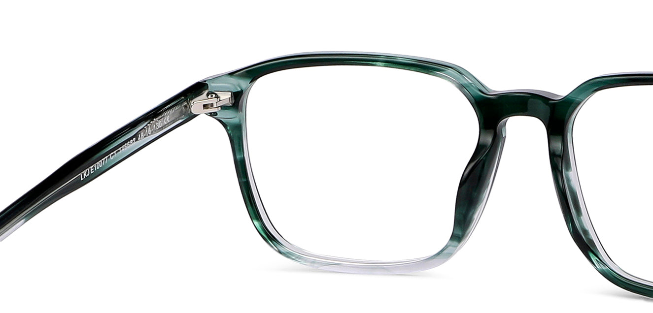 Green Square Full Rim  Kid Eyeglasses by Lenskart Junior-146682