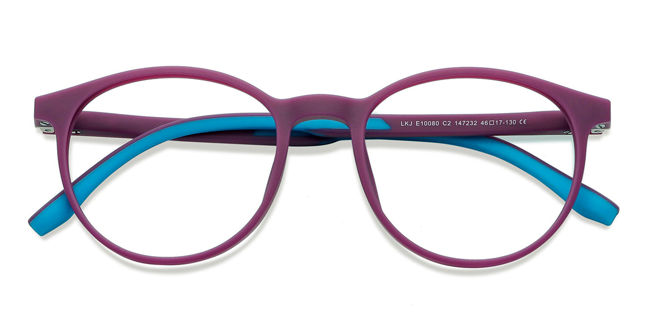 Purple Round Full Rim  Kid Eyeglasses by Lenskart Junior-147232