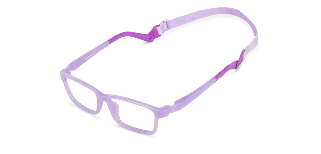 Purple Rectangle Full Rim  Kid Eyeglasses by Lenskart Junior-143255