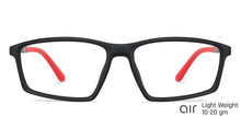 Load image into Gallery viewer, Black Rectangle Full Rim Extra Wide Unisex Eyeglasses by Lenskart Air Online-136737