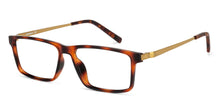 Load image into Gallery viewer, Brown Rectangle Full Rim Unisex Eyeglasses by Lenskart Air Computer Glasses-142869