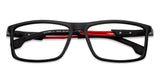 Black Rectangle Full Rim Unisex Eyeglasses by Lenskart Air LA-136830
