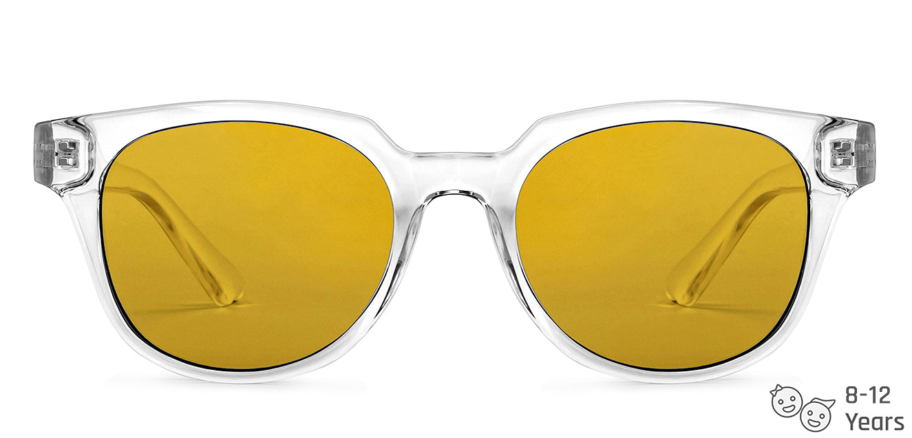 Transparent Wayfarer Full Rim Kid Sunglasses by Hooper-152559