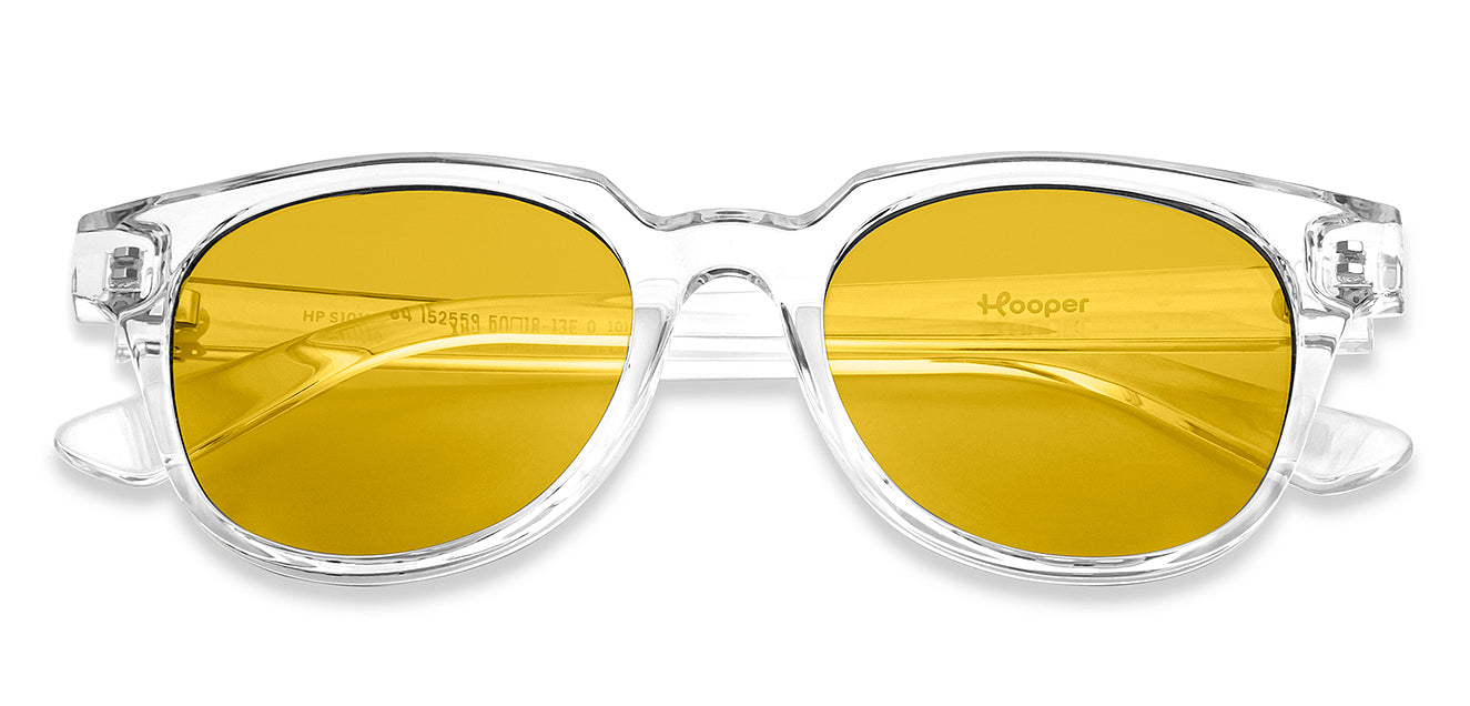 Transparent Wayfarer Full Rim Kid Sunglasses by Hooper-152559