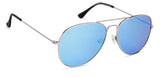 Silver Aviator Full Rim Unisex Sunglasses by Vincent Chase Polarized-131015