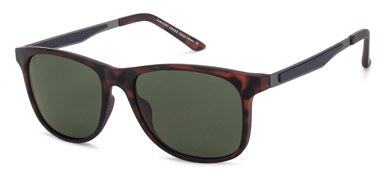 Brown Wayfarer Full Rim Unisex Sunglasses by Vincent Chase Polarized-130847