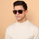 Brown Wayfarer Full Rim Unisex Sunglasses by Vincent Chase Polarized-130849
