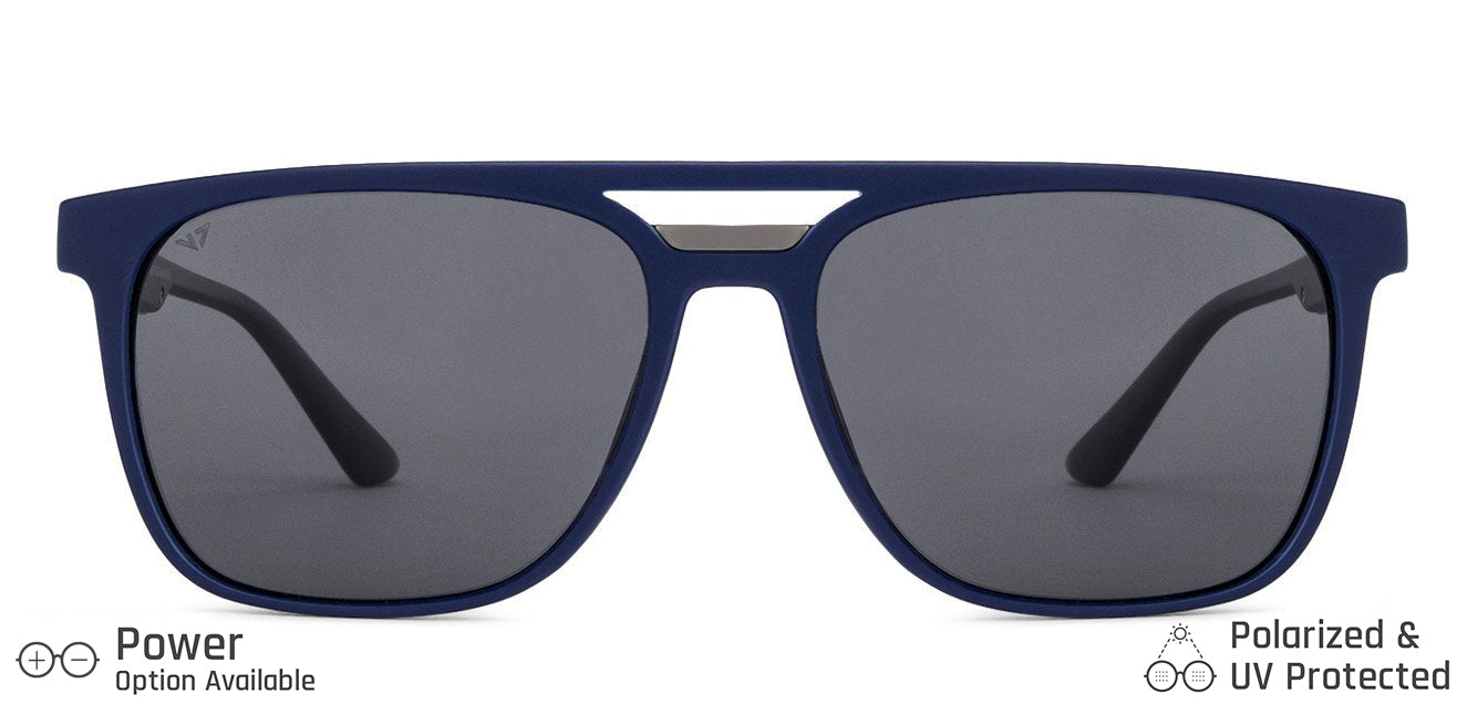 Blue Wayfarer Full Rim Unisex Sunglasses by Vincent Chase Polarized-135882