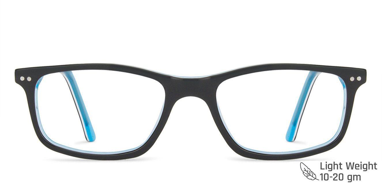Blue Rectangle Full Rim Unisex Eyeglasses by Vincent Chase Computer Glasses-147518