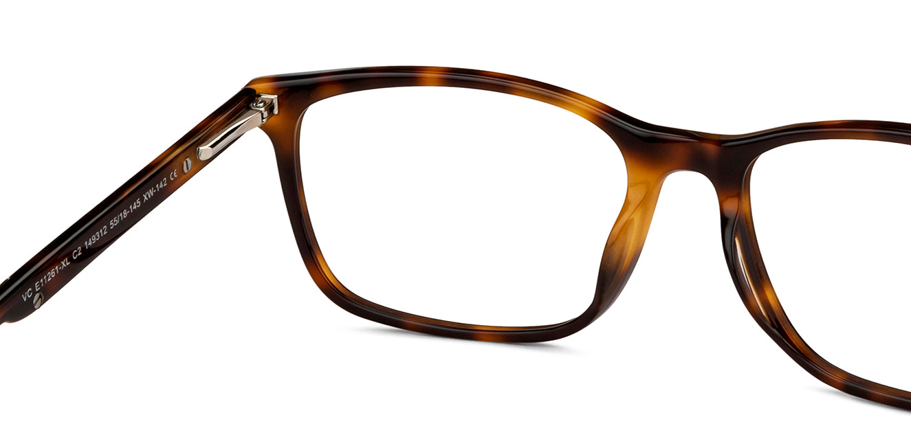 Brown Rectangle Full Rim Unisex Eyeglasses by Vincent Chase-149312
