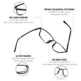Black Rectangle Full Rim Unisex Eyeglasses by Lenskart Air Computer Glasses-142727