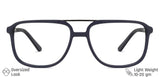 Blue Square Full Rim Medium Unisex Eyeglasses by Vincent Chase-131500